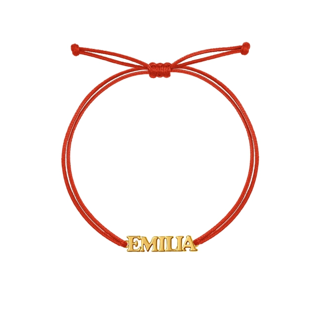 Bransoletka z imieniem Emilia – personalizowana biżuteria